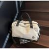 Short-distance Simple Travel Bag Women's Solid Color Large-capacity Sports Fitness Bag Business Travel Storage Luggage