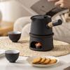Фарфоровый чайник и подогреватель для чайника с боковой ручкой для заварки для влюбленных