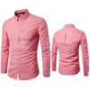 Осенняя новинка, мужская рубашка Oxford Spinning Slim Fit Solid Color Shirt Men's Shirt Long Sleeve Shirt Men's