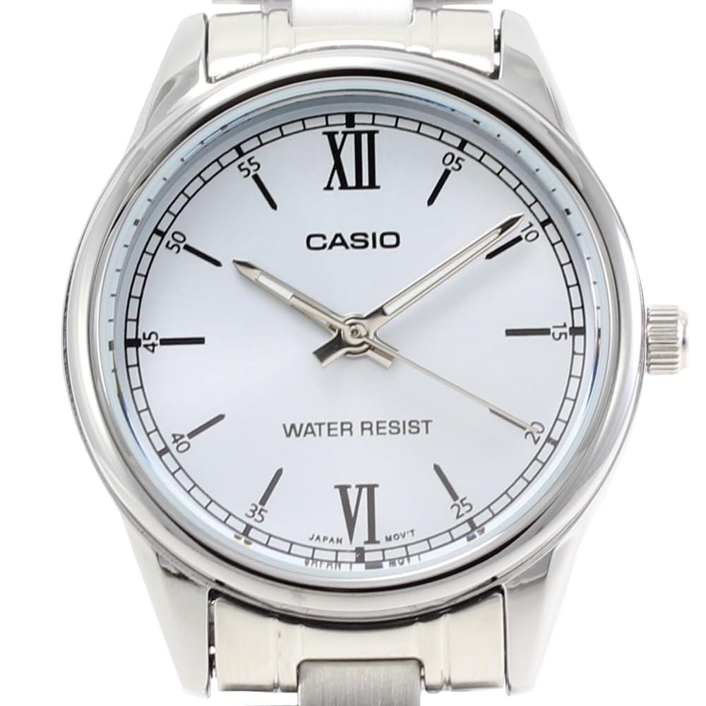 CASIO Casio Cheap Casio Quartz Analog Watch Stainless Steel Metal Silver Sky Blue Women's LTP-V005D-2B3 [Used]