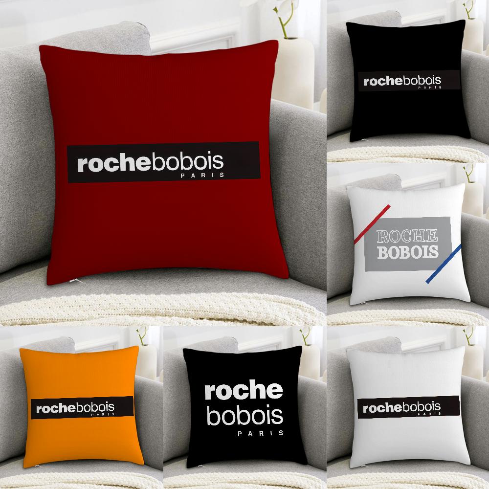 R-Roches Мода B-Bobois Наволочка Декоративная для Дивана Домашняя Двусторонняя Печать Плюшевая Квадратная Наволочка для Подушки Декор Подушки