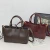 Genuine Leather Woven Tote Bag - High-Quality Fashion Shoulder Handbag for Women