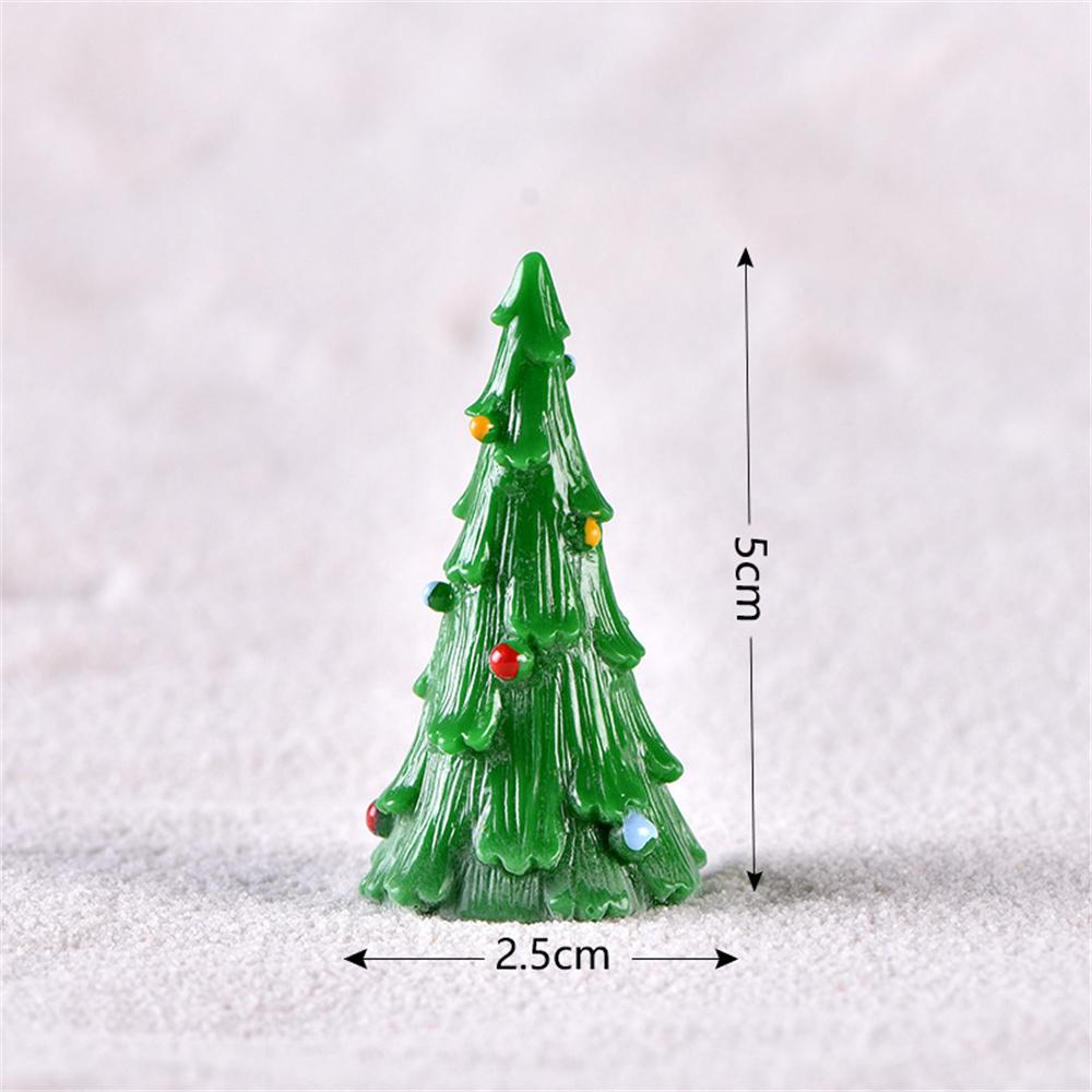 Christmas Resin Miniatures Figurines Santa Claus Snowman Elk Desktop Decor Ornaments Merry Christmas Decorations For Home 2023