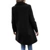 Women's Woolen Mid-Length Trench Coat, British Style, Classic Solid Color, Winter Workwear, Double-Sided Fleece.