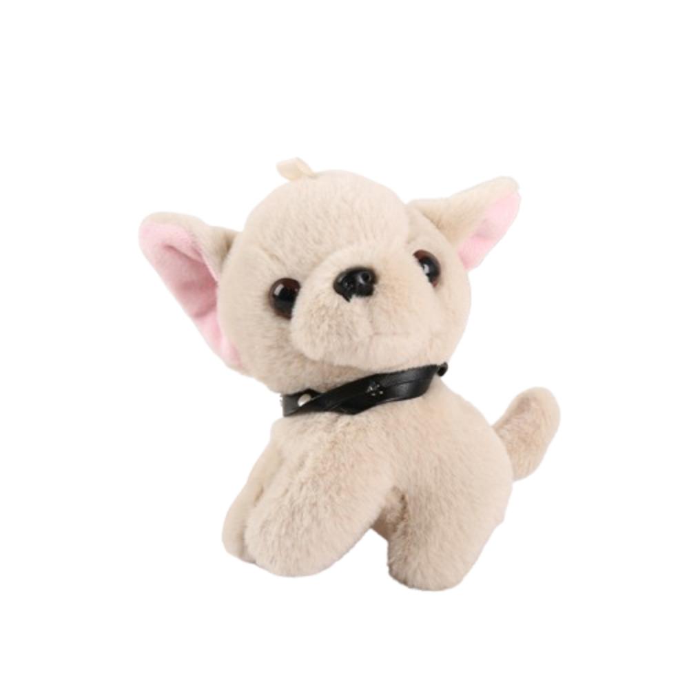 Simulation Dog Plush Pendant Cute Cartoon Animal Pendant Simulation Dog Plush Keychain Key Decor