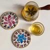 Round Rattan Coaster 10cm Dining Table Protector Pad New Mug Placemat  For Coffee Tea Hot Drink