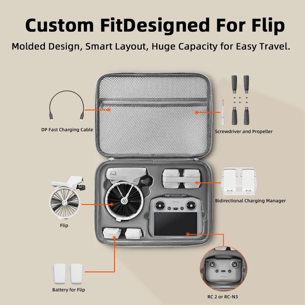 Ударопрочная сумка для хранения дрона EVA Чехол для переноски для аксессуаров дрона DJI Flip