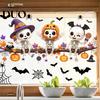 Seasonal Party Supplies Halloween Ghost Glass Sticker, Cartoon Static Window Cling for Accessories Parties, Waterproof Decoration Decal
