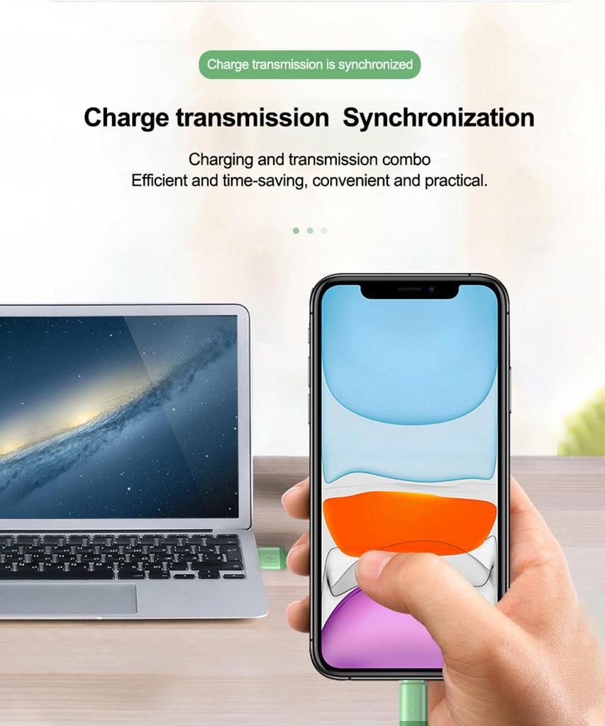 USB-кабель для iPhone 12 11 Pro Max X XR XS 8 7 6 6s 5 5s Зарядное устройство для быстрой зарядки данных USB-кабель из жидкого силикона 1/1,5/2 м