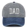 2pcs/set Washed Cotton Couple Mom Dad Baseball Cap Adjustable Sun Hat Vintage Dad Hat  For Man Women
