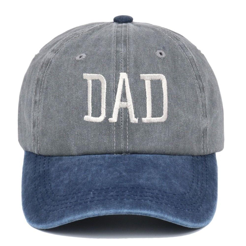 2pcs/set Washed Cotton Couple Mom Dad Baseball Cap Adjustable Sun Hat Vintage Dad Hat For Man Women