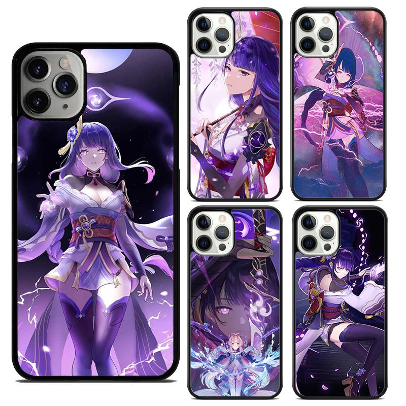 Кейс для телефона Baal Raiden Shogun Genshin Impact для iPhone 17 Air 16 15 14 plus 12 13 pro max coque Fundas