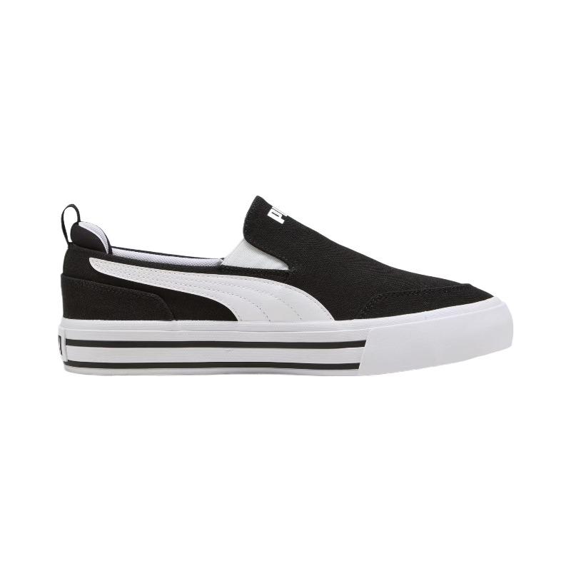 Puma Кеды Court Classic оптом унисекс низкие для скейтбординга Черно-белые 400216-02