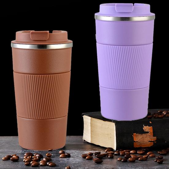 Mug Stainless Steel Leakproof Insulated Cup with Lid Hot Cold Drinks Tumbler Reusable Thermal Cup
