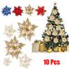 10pcs Christmas Flower Artificial Dlower Wreath Christmas Tree Decoration Party