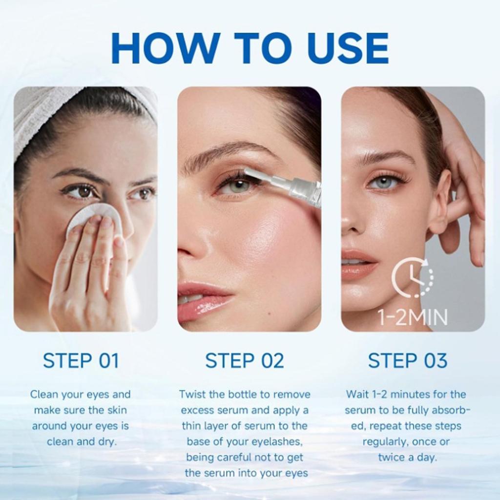 Сыворотка для ресниц, сыворотка для ресниц, сыворотка для роста ресниц, для густоты и здоровья ресниц - для наращенных ресниц и бровей 3 мл