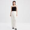 Women's Off-White Viscose Straight-Leg Trousers