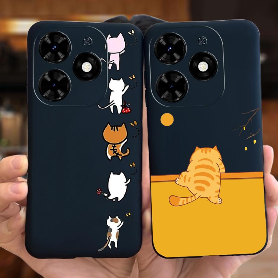 Для Tecno Spark GO 2024 Чехол Spark 20C Spark20 Pop 8 Para Чехол Силиконовый Мягкий ТПУ Бампер Мультяшный Крутой Милый Стиль Рисунок Capas