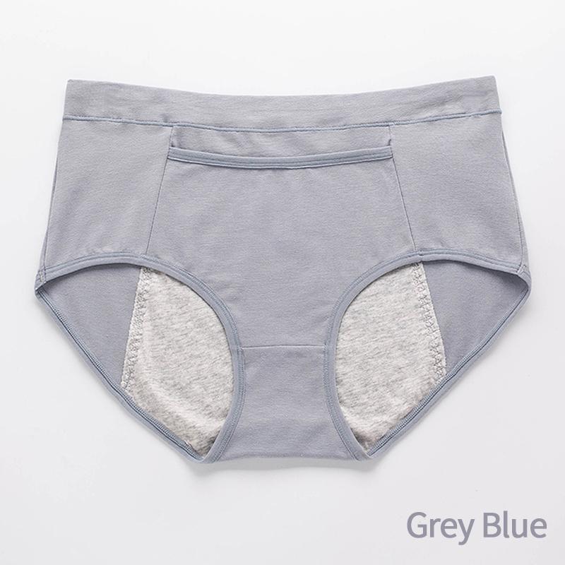 Mid Waist Pocket Physiological Panties Widened Side Leakage Prevention Women Panty Three Layers of Anti-leakage Lady Underwear Briefs