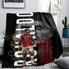1pc C Ronaldo Print Flannel Blanket, High quality Comfortable for All Seasons, Home Decor, Warmth and Comfort, Perfect for Christmas Gifts25
