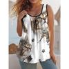 Summer Creative Animal Series Color Printed Women's Sleeveless Vest Casual Loose Comfortable Vest