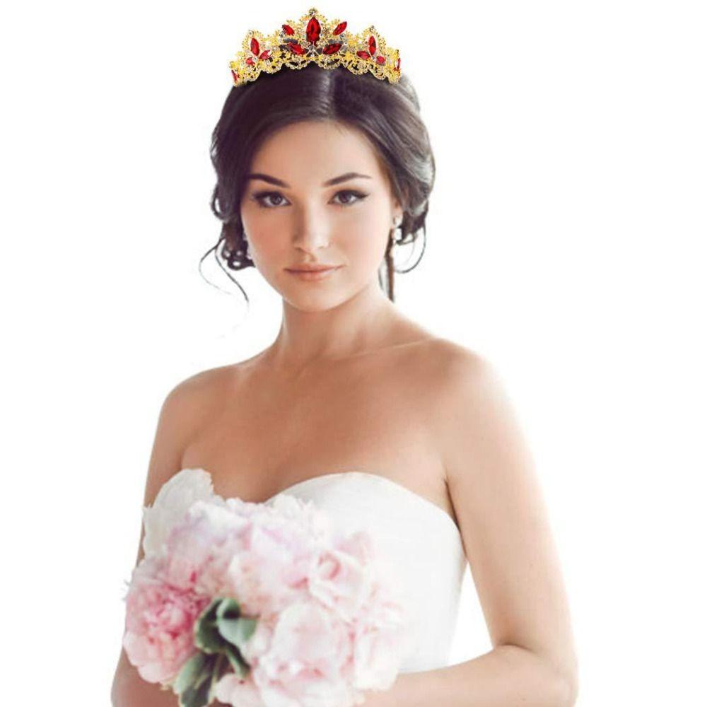 Elegant Bridal Princess Crown Sparkling Wedding Head Wear Baroque Queen Tiaras Birthday Party
