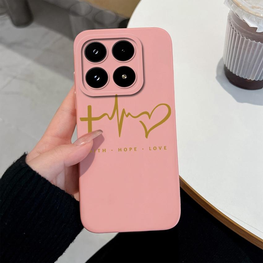 Многоцветный Чехол для Телефона с Узорами в Виде Сердечек Любви Для Xiaomi 17 15 15T 14T Pro Poco M7 M8 F7 F8 C71 C75 Ударопрочный Силиконовый Задний Чехол-Ракушка Для Xiaomi Capa