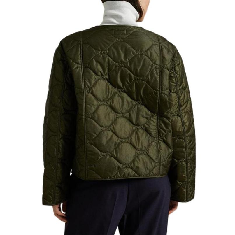 Polo Ralph Lauren Куртка женская хлопковая стеганая ромбами свободного кроя с длинным рукавом WMPOOTWN2820361