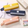 Portable Canvas Pencil Case with Handle Large Capacity Stationery Bag Student Pencil Organizer for Pens Markers Rulers Back-to-School Gifts