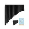 Pan Flute C Key with Cardboard Carrying Bag for Children Adults Beginners Teaching Staff Black 16