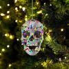 DIY Skull Pendant Horror Skeleton Car Ornaments Christmas Tree Drop Ornaments  Car Rearview Decor
