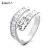 Классическое кольцо Lindon из медного сплава с цирконием, женские ювелирные изделия, свадебный подарок для вечеринки