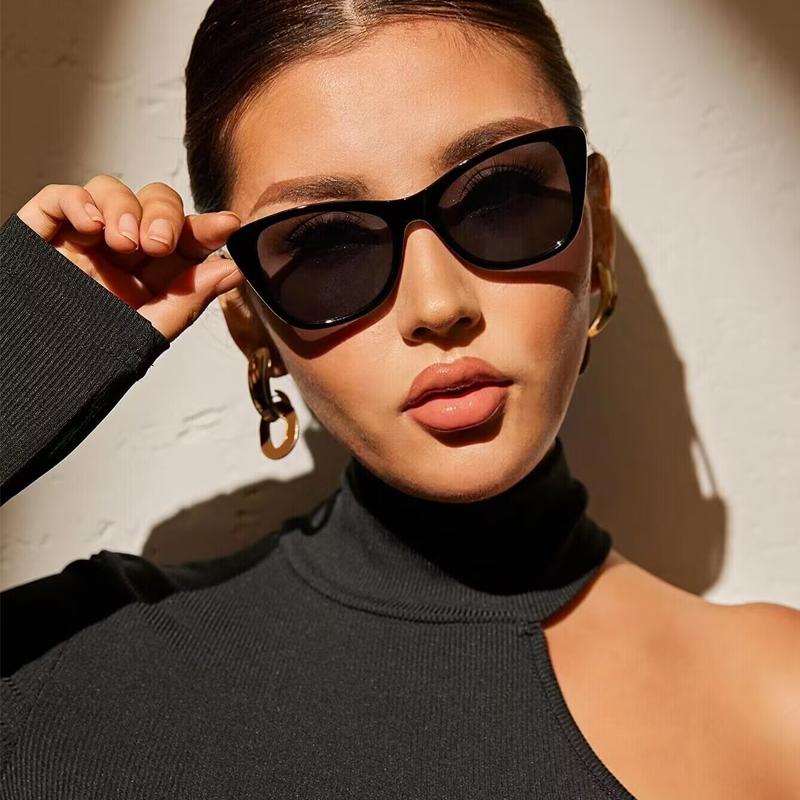 Ins Vintage Cat Eye Sunglasses Women Square Small Frame Sun Glasses Female Brand Designer Retro Shades Fashion