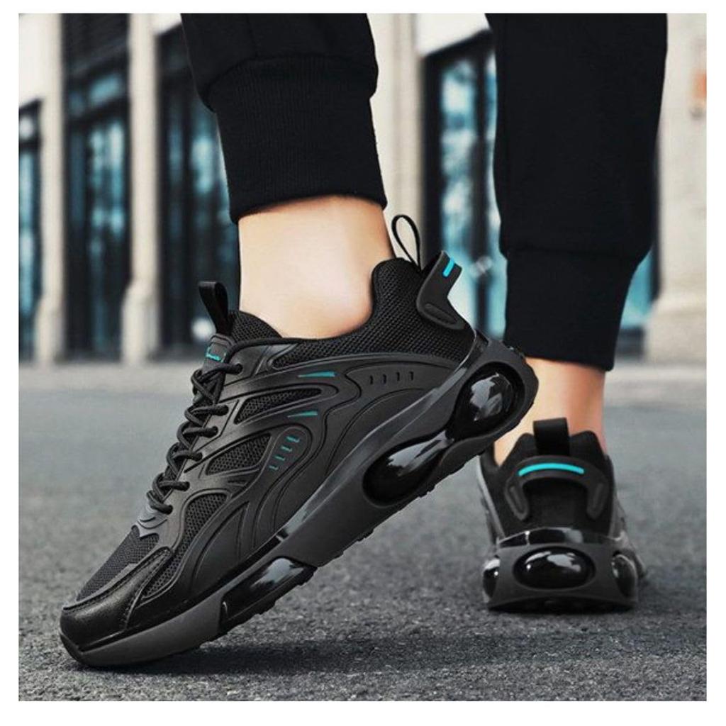 Кроссовки Air Sole, легкие, толстые, для бега, ходьбы, тренировок, спортивные, амортизирующие, мужские, 24,5–27 см (Золото, 27,0 см)