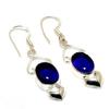 Londonblue Topaz Gemstone 925 Silver Plated Handmade Jewelry Earring 1.89"