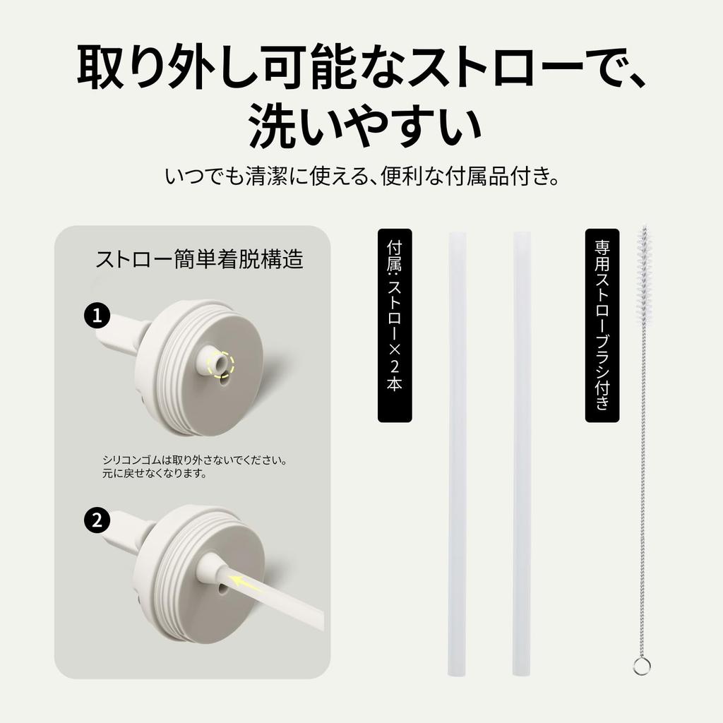 БУТЫЛКА БУТЫЛКА Вода 1 Большая Вместимость с Прямым Вакуумом Нержавеющая Сталь Двойная для Девочек и Светло-Серая Бутылка, Литр, (1000ml), Соломинка, Питьевая,