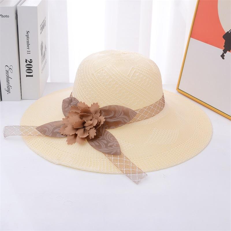 Шляпа для женщин, летняя соломенная шляпа, пляжная шляпа, шляпа от солнца, защита от солнца, солнцезащитная соломенная шляпа для женщин