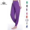 Женские брюки для йоги, эластичные женские брюки, свободные модальные хлопковые мягкие танцевальные шаровары, спортивные штаны