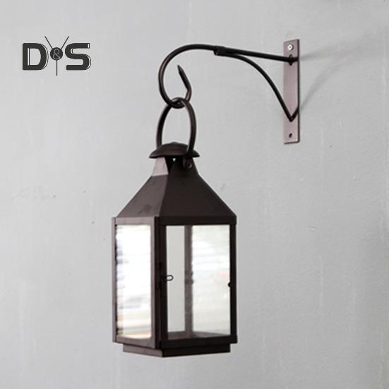 Железный настенный крючок для кашпо, кронштейн для цветочных горшков, настенный крючок в винтажном стиле с изогнутым наконечником для подвешивания корзин, фонарей, кормушек для птиц