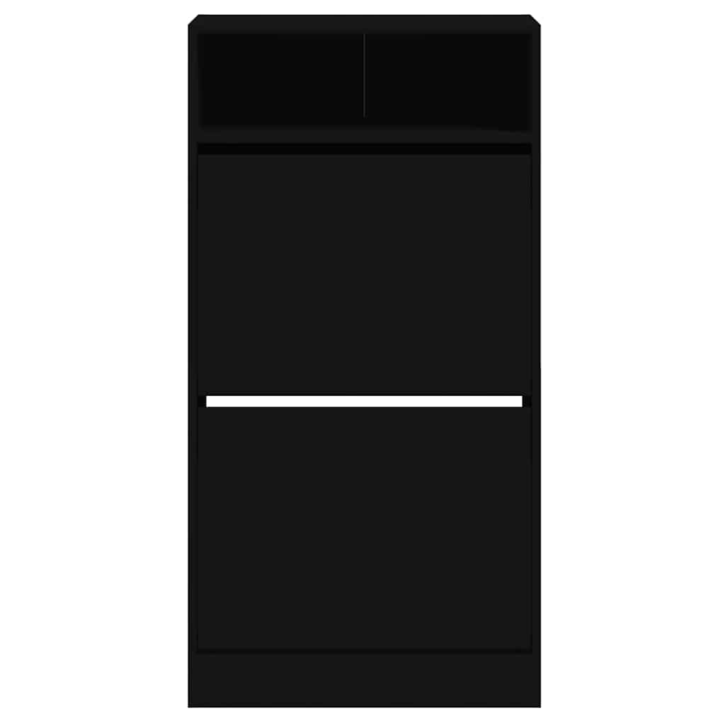 Shoe Cabinet Black 60 x 34 x 116 cm Particleboard