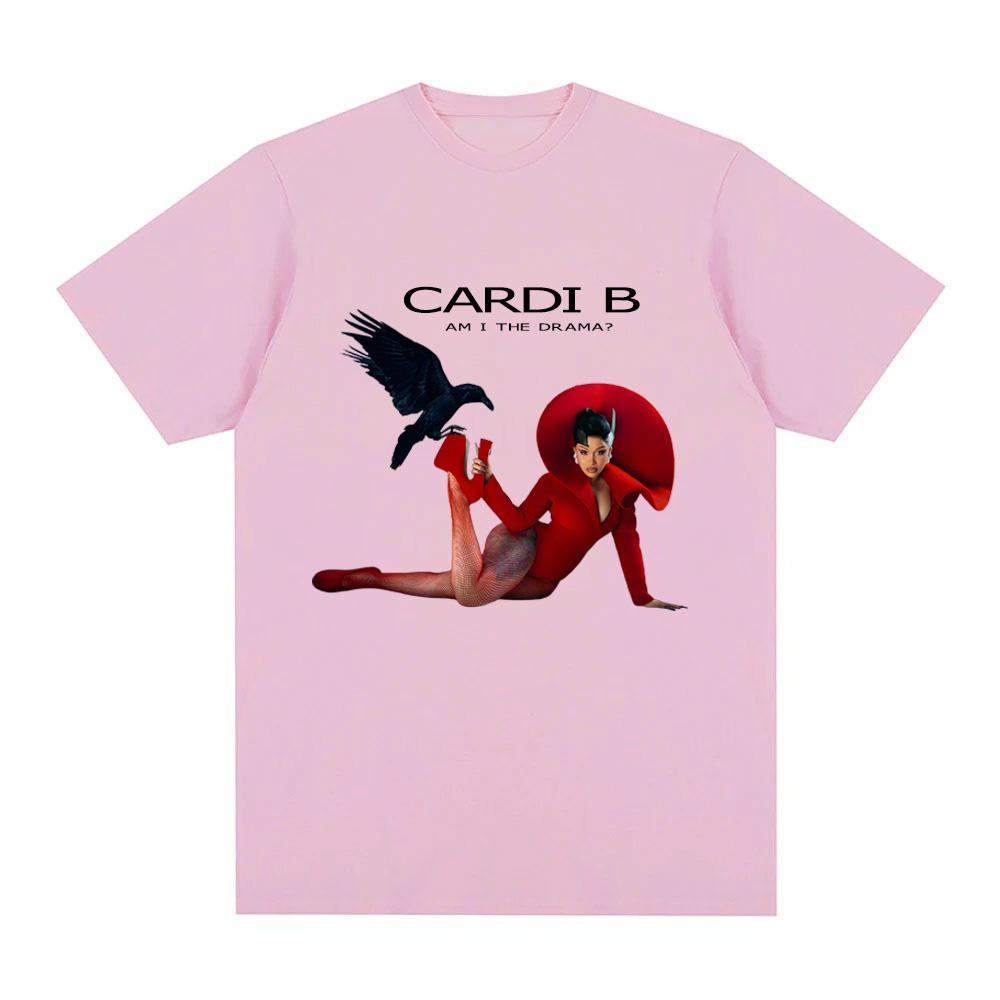 Cardi B-Am I the Drama T-Shirt Funko Pop Harajuku GothicTee-shirt Short Sleeve Women/men Casual 100%cottonTshirt Round Neck Tees