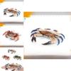 Marine Life Crab Replica For Kids Learning Aquarium Decoration Pvc Collectible