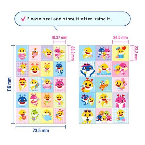 Pinkfong Ароматический патч для детей Акуленок Летний, оптовый размер 160 шт.