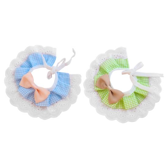 Нагрудник для домашних животных, кружевная отделка, моющийся, приятный для кожи, износостойкий, устойчивый к выцветанию, удобный в носке полиэстер