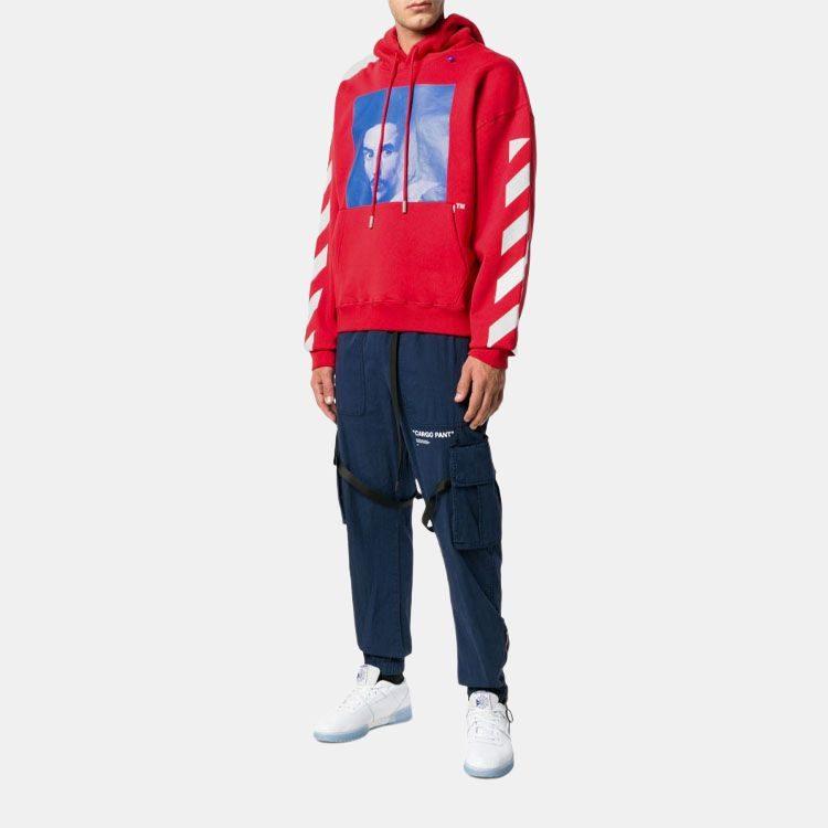 OFF WHITE Худи Мужские с капюшоном Средняя посадка Обычная OMBB037F181920112030