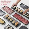 Melamine Black Imitation Porcelain Plate - Versatile Dish for Hot Pot, Barbecue, and Cold Dishes