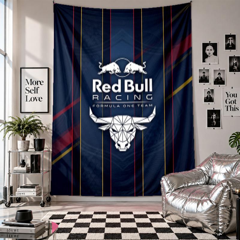 Настенный гобелен Red Bull Racing, Декор для дома, Настенное полотно для спальни, гостиной, фона