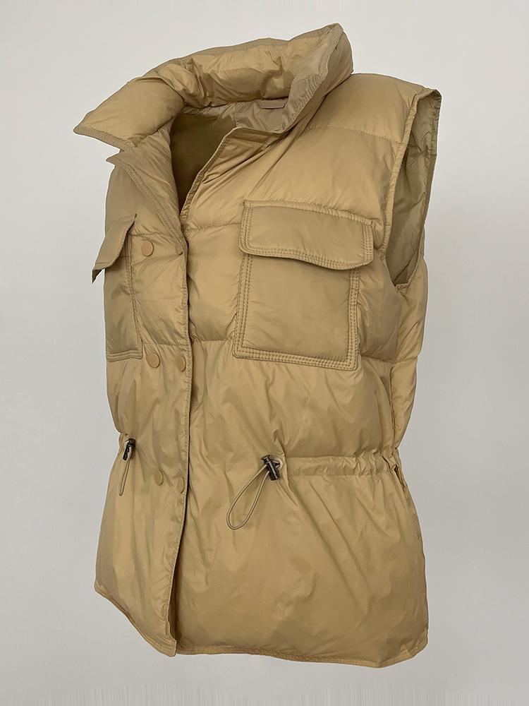 OFTBUY 2024 зимнее белое утиное пуховое женское пальто, толстый теплый свободный жилет, повседневные короткие куртки без рукавов, элегантные офисные женские пальто