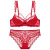 Cross-Border Lace Cotton Bra Set: Sexy, Plus Size, Anti-Sagging Support
