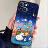 Чехол для телефона F-Sumikko Gurashi Для iPhone17,16,15,14,13,12 Plus,Max Мягкий силиконовый черный чехол